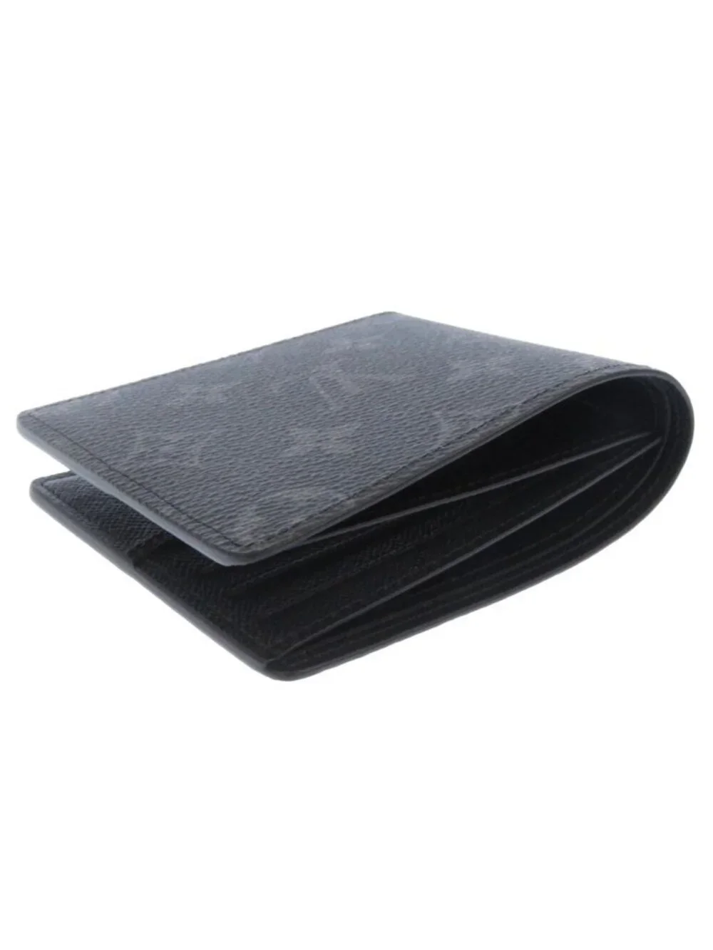 Louis Vuitton Bifold Wallet Monogram Eclipse Portefeuille Under Black